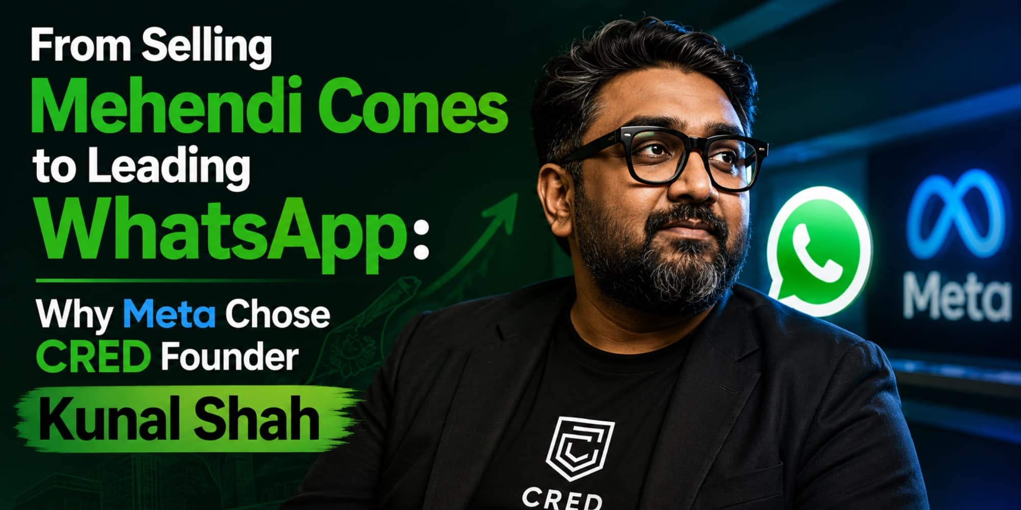 From Selling Mehendi Cones to Leading WhatsApp: Why Meta Chose CRED Founder Kunal Shah